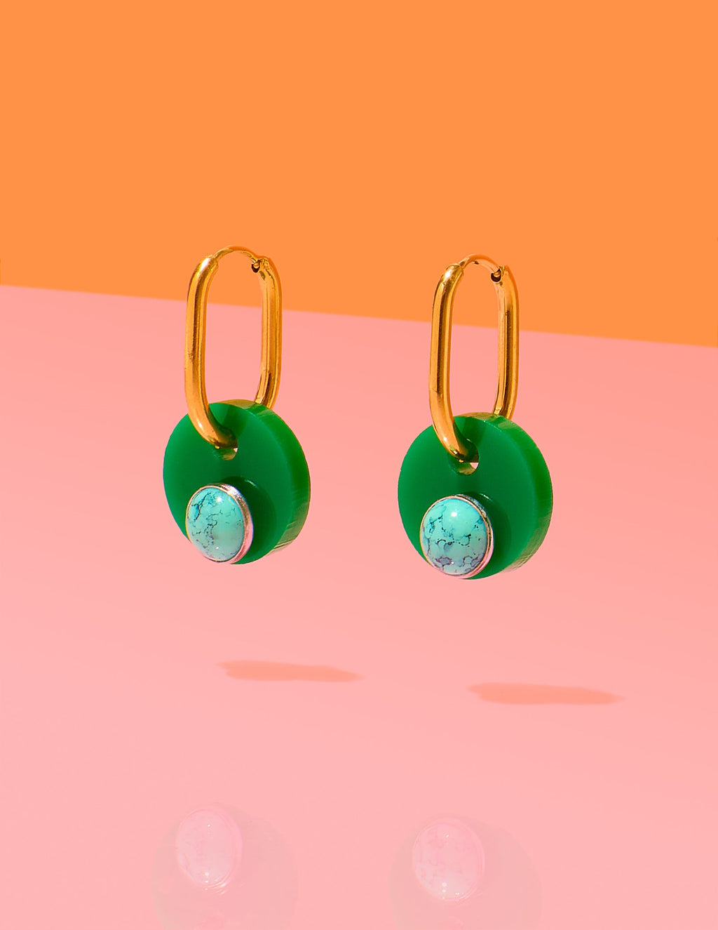 Deco Glam Medallion Oval Hoops - Shop Avnu