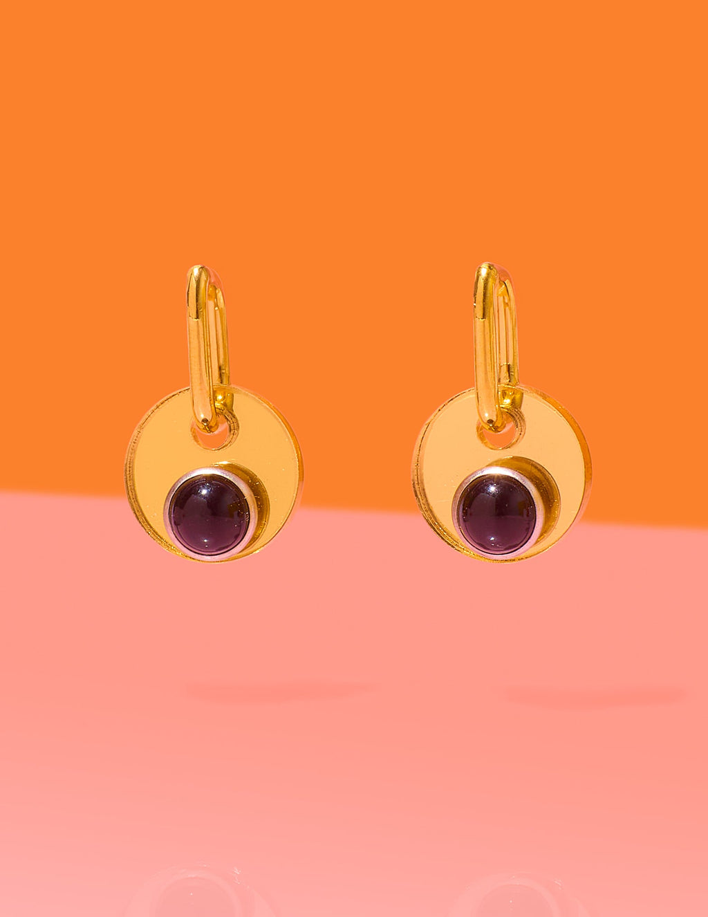 Deco Glam Medallion Oval Hoops - Shop Avnu