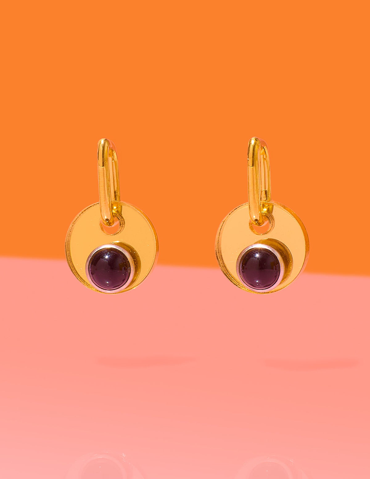 Deco Glam Medallion Oval Hoops - Shop Avnu