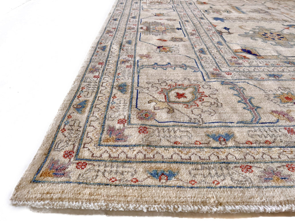 Afgahn Oushak (9'10"x14'00") ivory