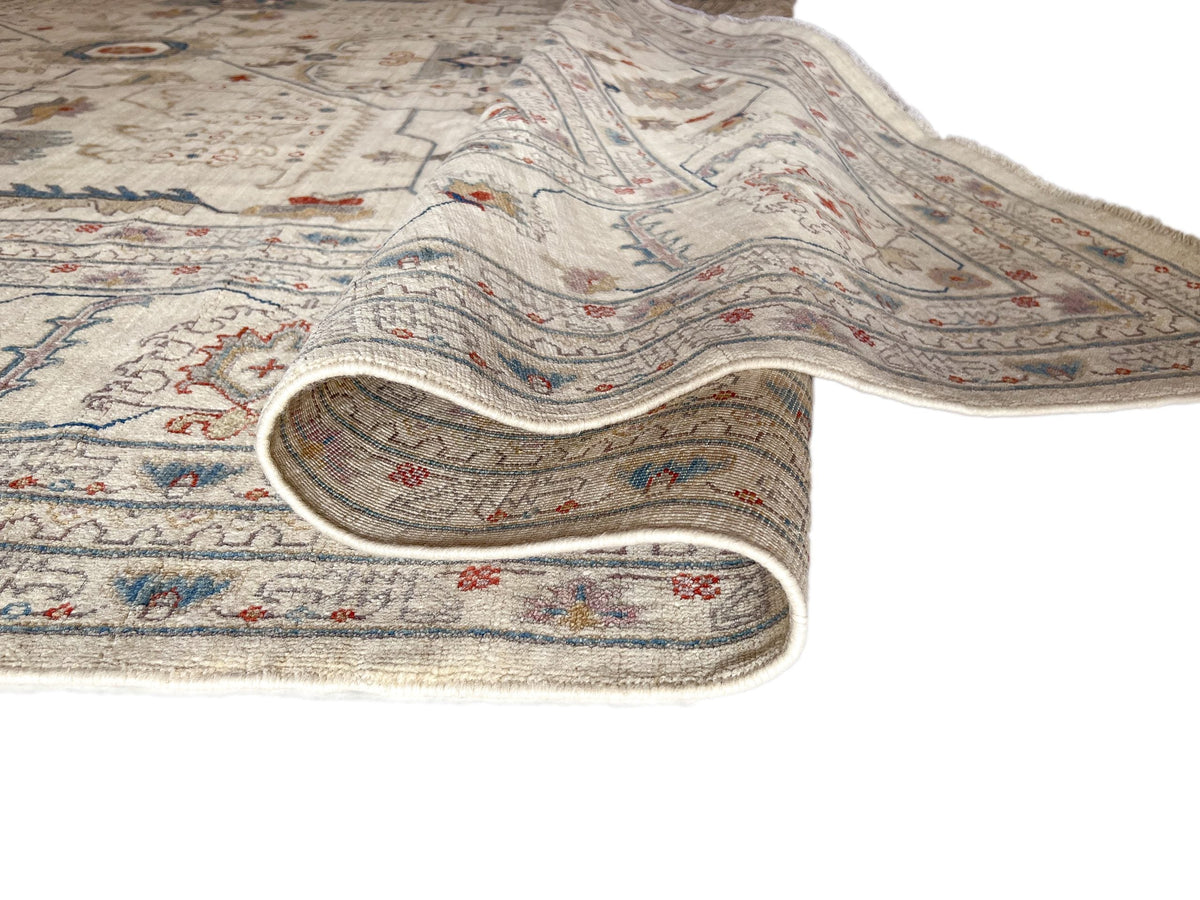 Afgahn Oushak (9'10"x14'00") ivory