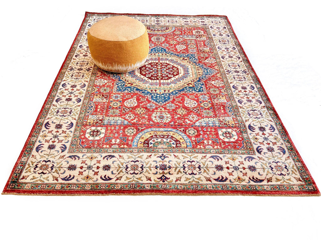 Mamluk (5'10"x8'02") red/ivory