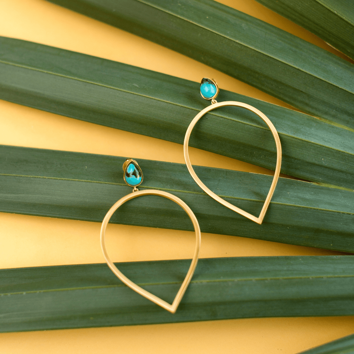 Daybreak Statement Earrings - Turquoise - Shop Avnu