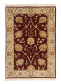 Wool w. silk Kumkapi red/ivo 2x3