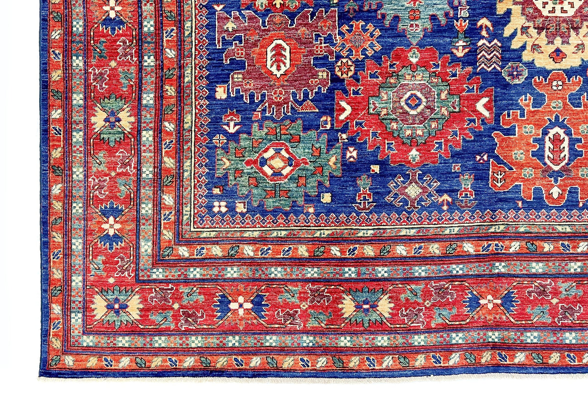 Afghan Aryana (8'10"x11'08") blue/red