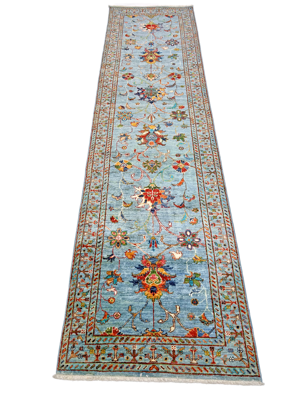 Aryana veg.dye 2'06"x10'04" ltblu