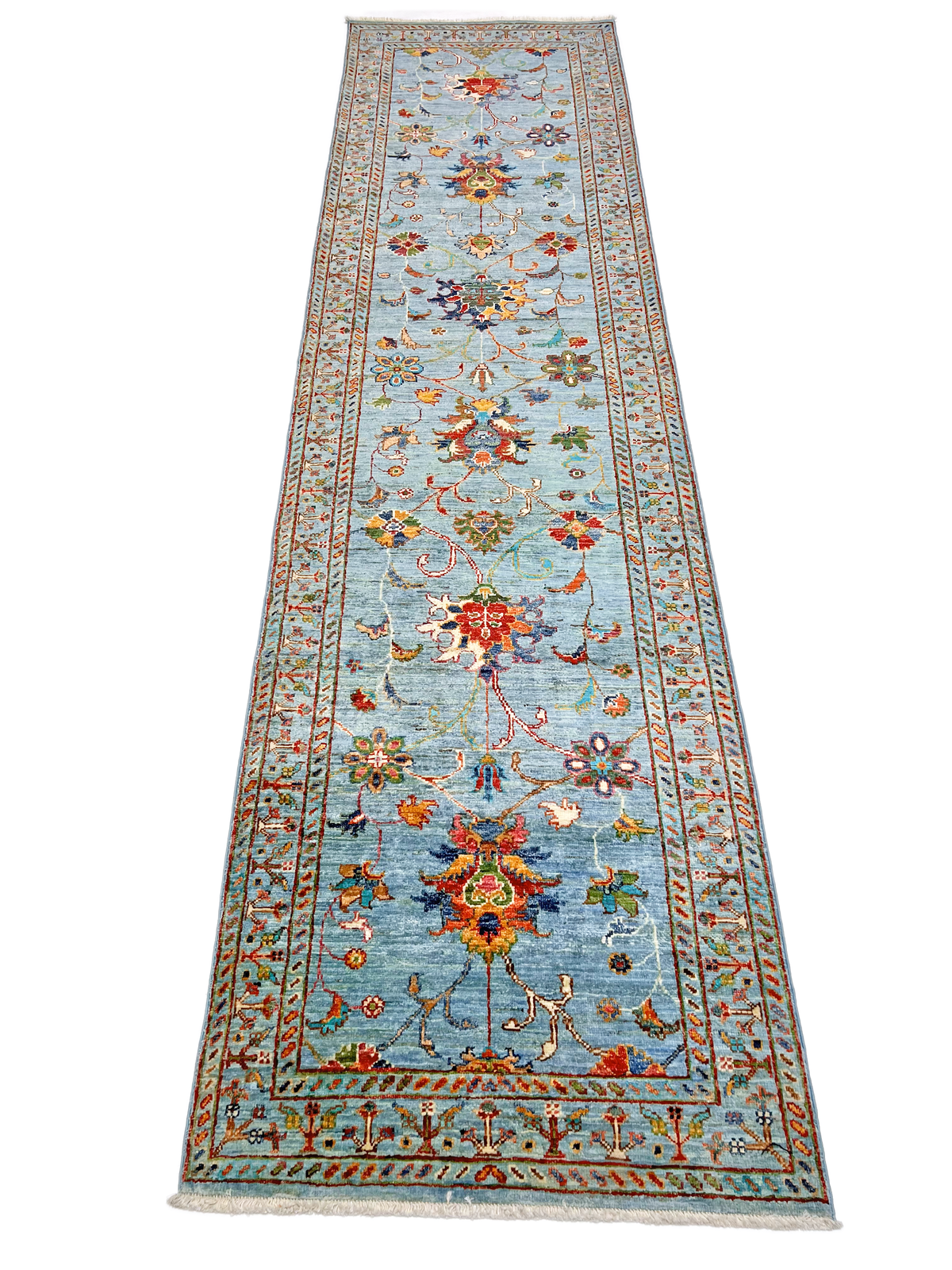 Aryana veg.dye 2'06"x10'04" ltblu
