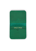 Leather Cardholder Wallet Emerald