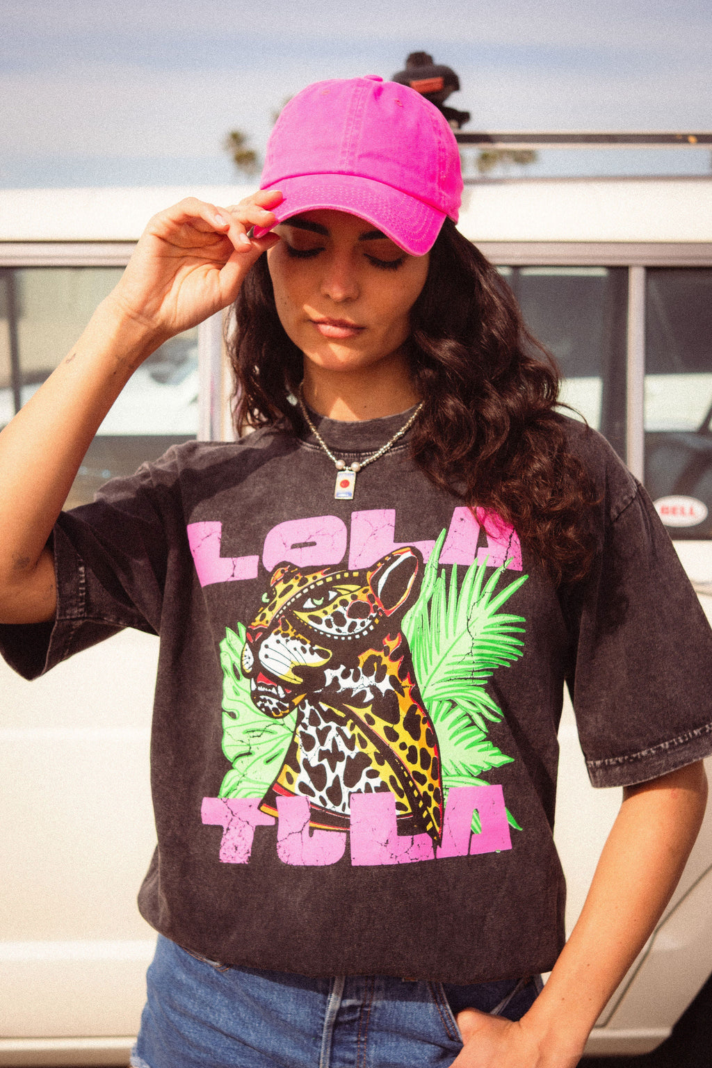 Jungle Jaguar Tee // PINK