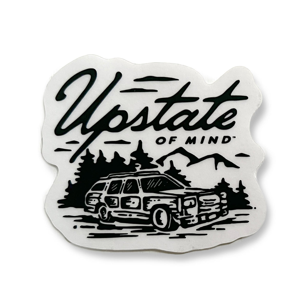 Woody Wagon Clear Sticker