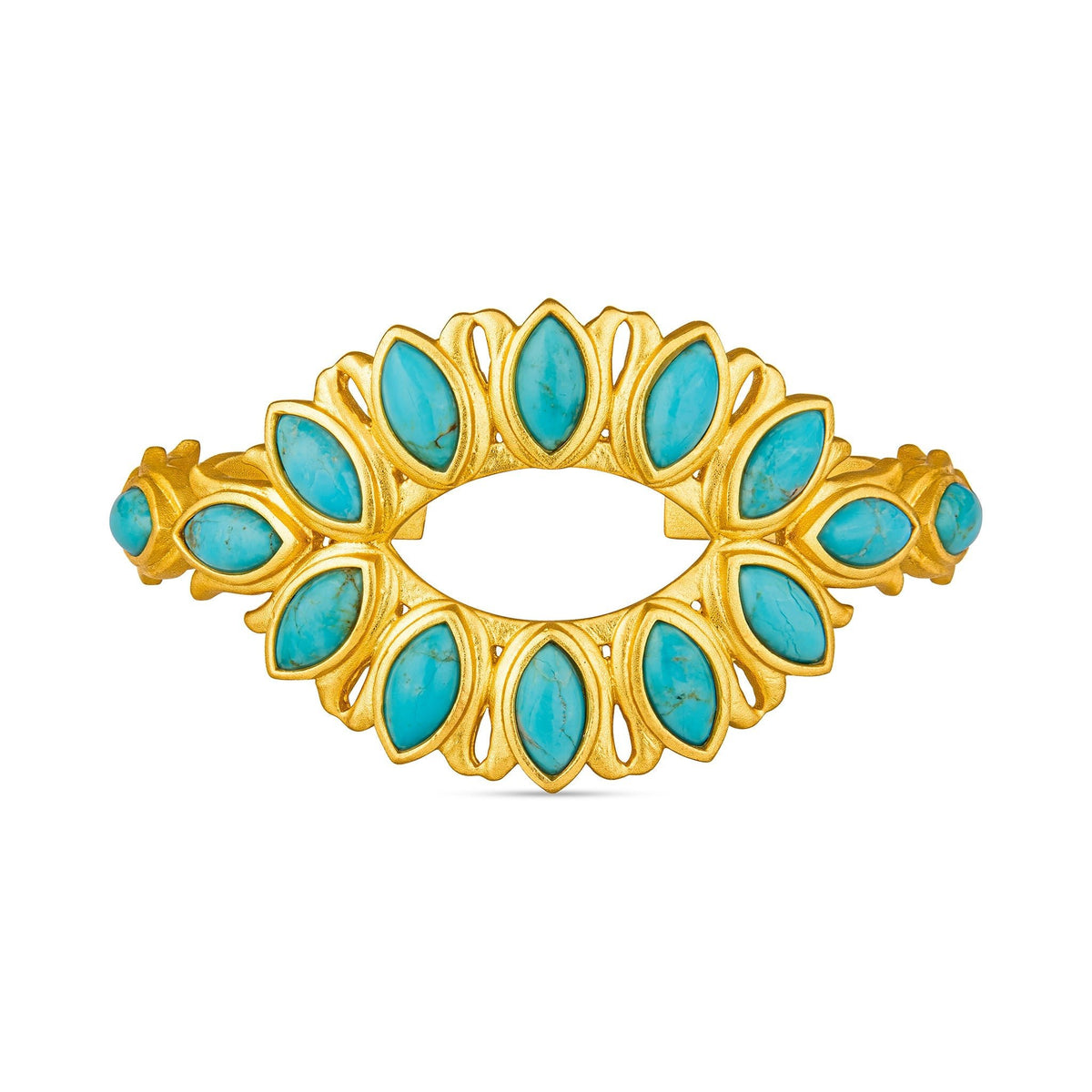 Water Lily Cuff - Turquoise - Shop Avnu