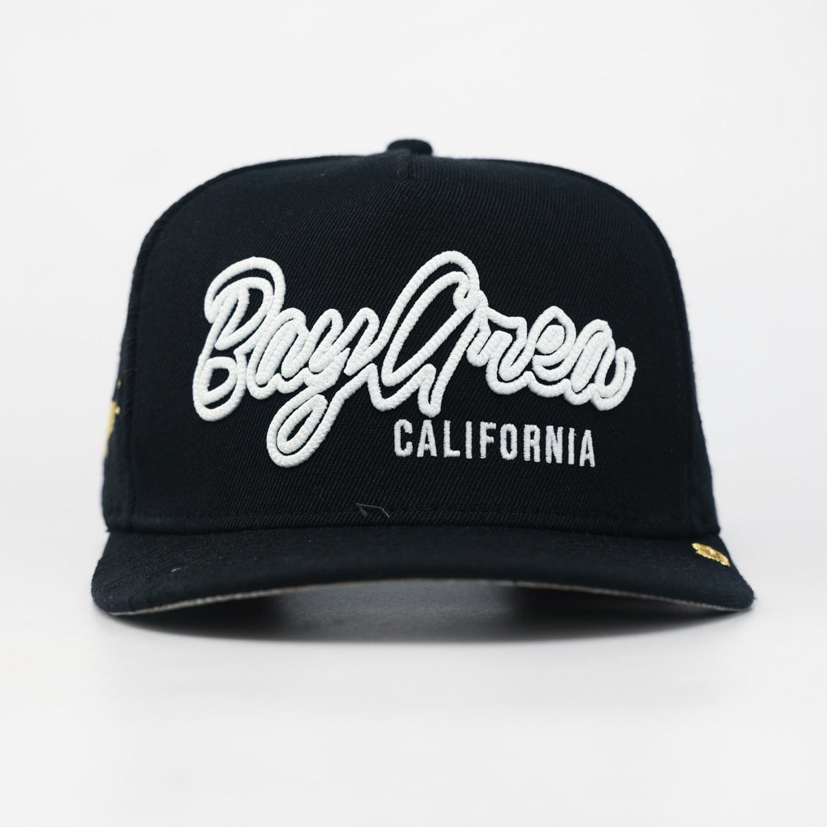 OG BA: From the Bay to the World Snapback (Black Acrylic Wool) - Shop Avnu