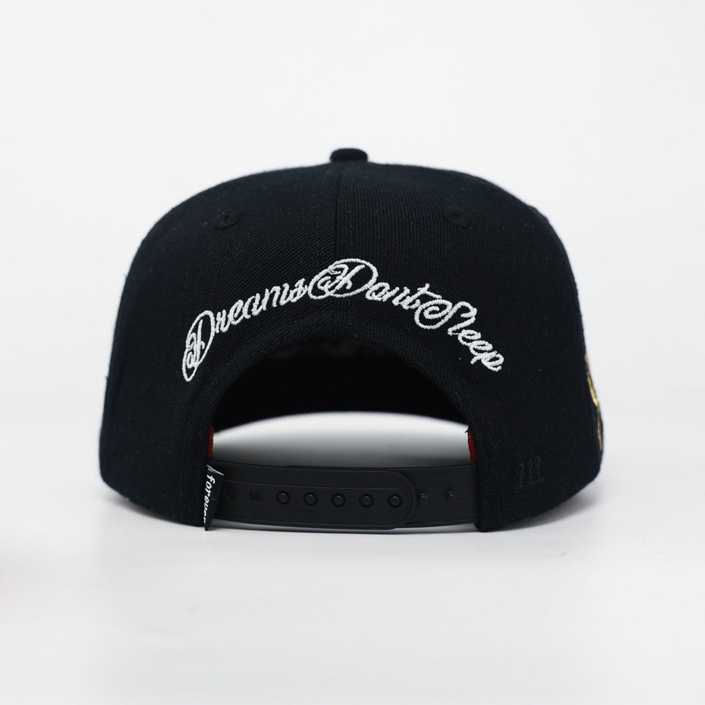 OG BA: From the Bay to the World Snapback (Black Acrylic Wool) - Shop Avnu
