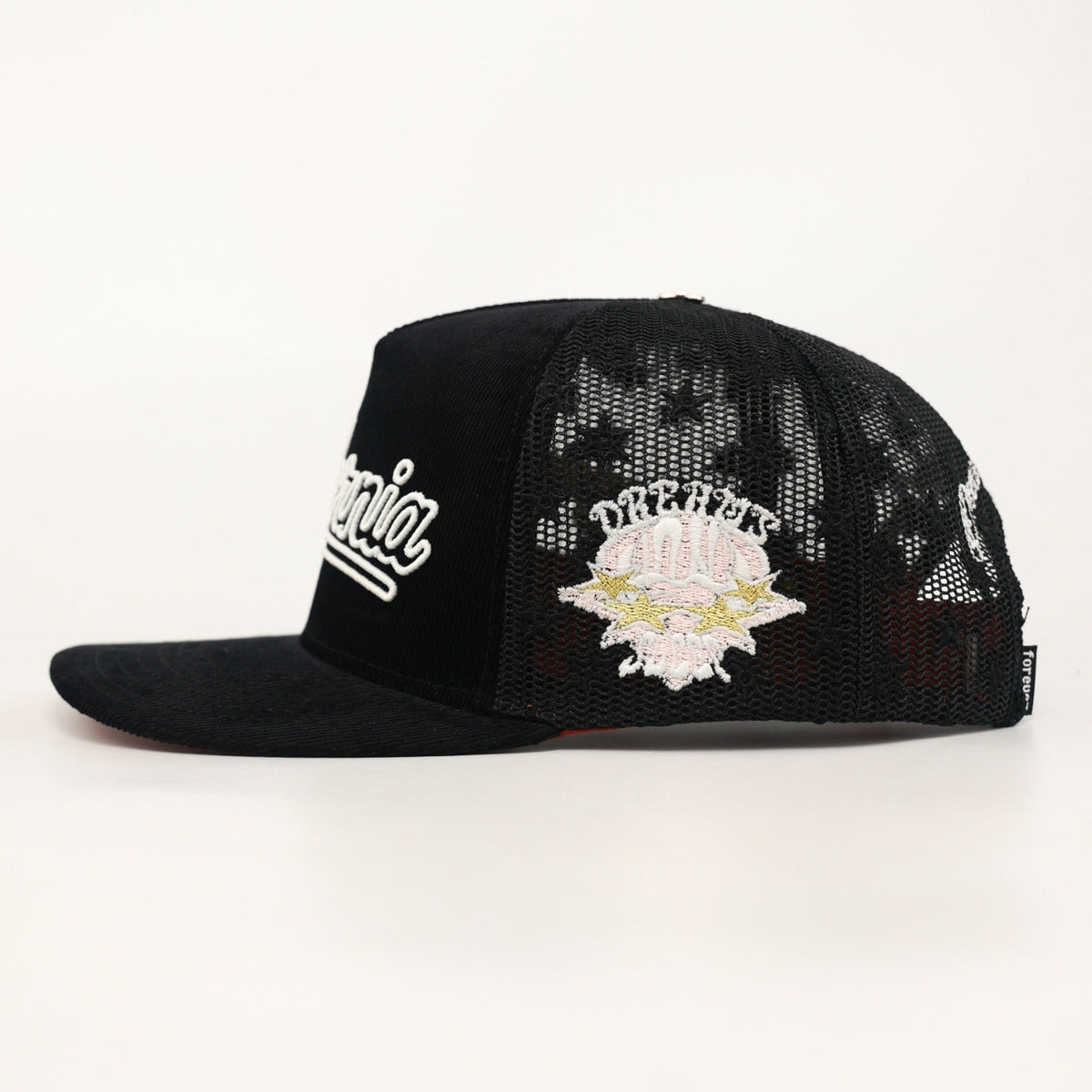 OG CA: Dreams on the West Trucker (Black Corduroy/Mesh)