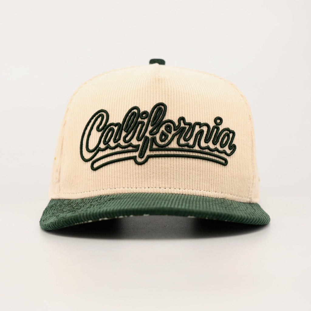 OG CA: Dreams on the West Snapback (Cream/Green) - Shop Avnu