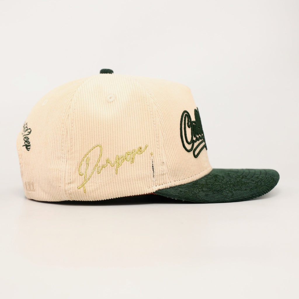OG CA: Dreams on the West Snapback (Cream/Green) - Shop Avnu