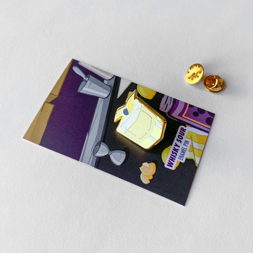 Whisky Sour Cocktail Pin - Shop Avnu