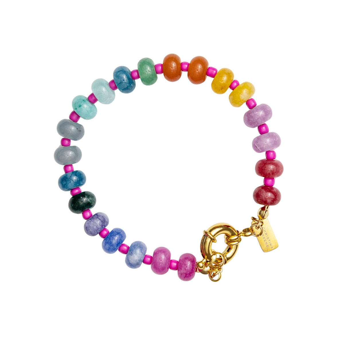 Wild at Heart Knotted Multicolor Beaded Bracelet - Shop Avnu