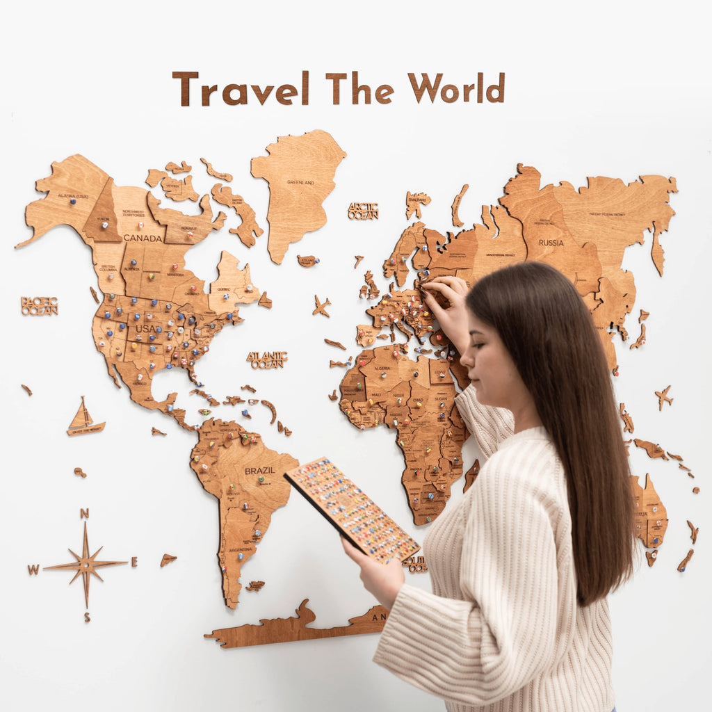 Wooden Map Quotes
