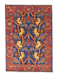 Afghan Folk/Serapi (3x5) blue/red