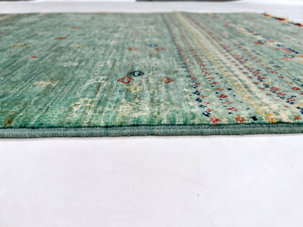 Afghan Gabbeh (2'07"x3'10") light green