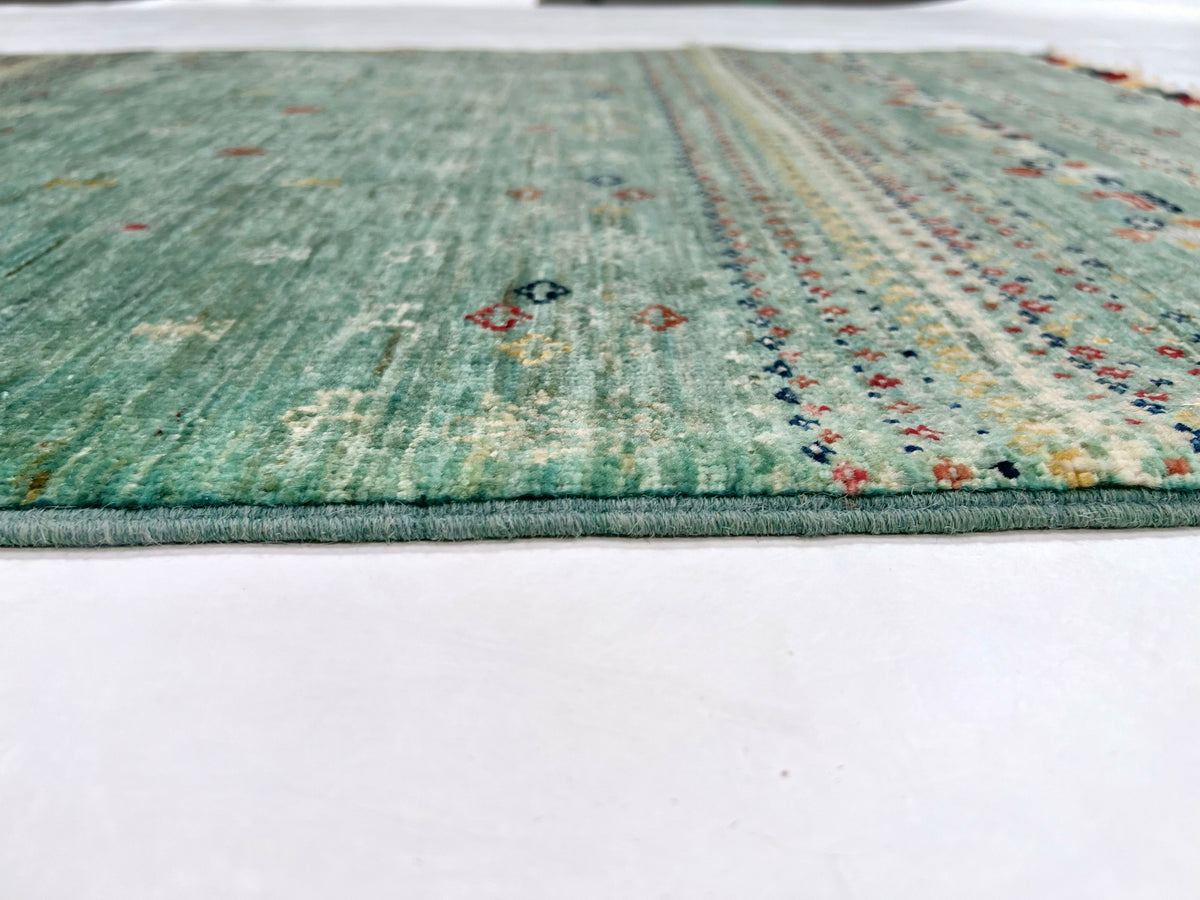 Afghan Gabbeh (2'07"x3'10") light green