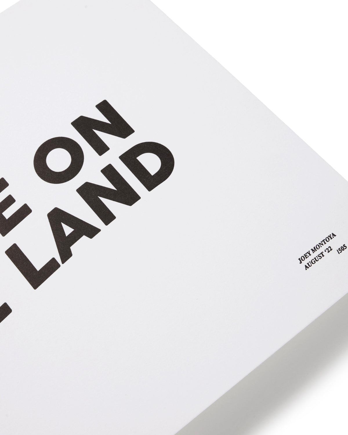 'YOU ARE ON NATIVE LAND' LIMITED EDITION PRINT