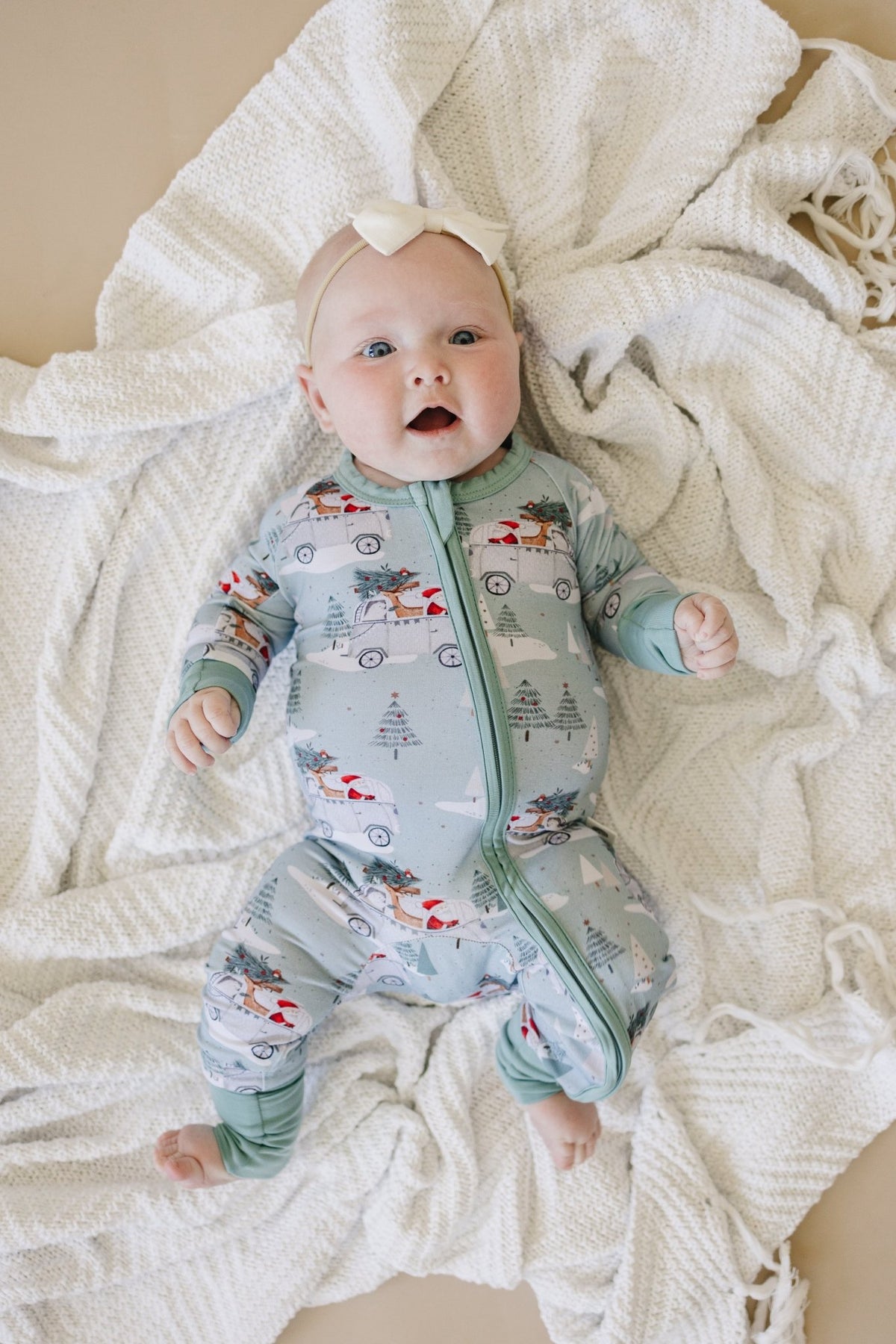 Cruisin' to Christmas Bamboo Zippy Romper - Shop Avnu