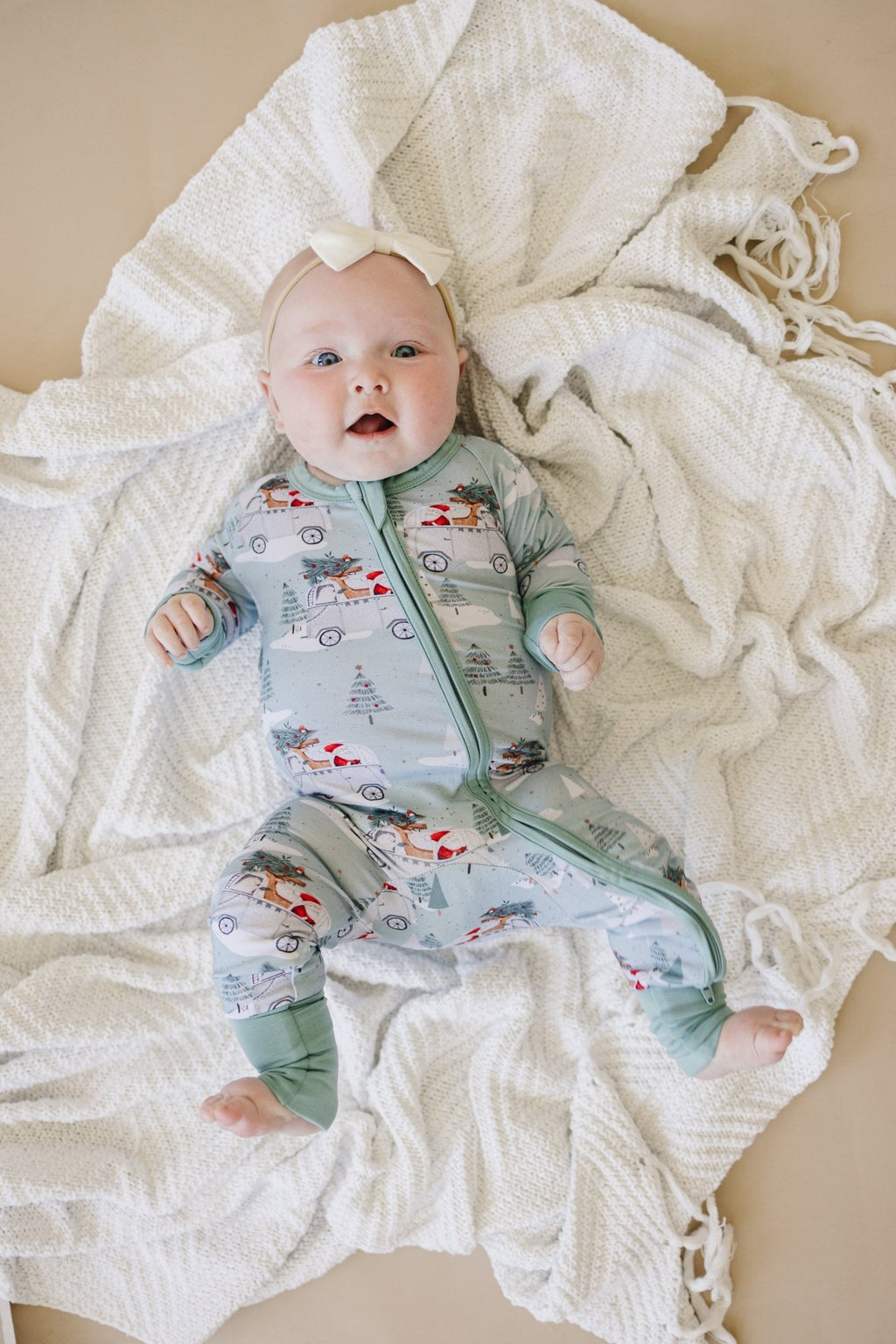 Cruisin' to Christmas Bamboo Zippy Romper - Shop Avnu