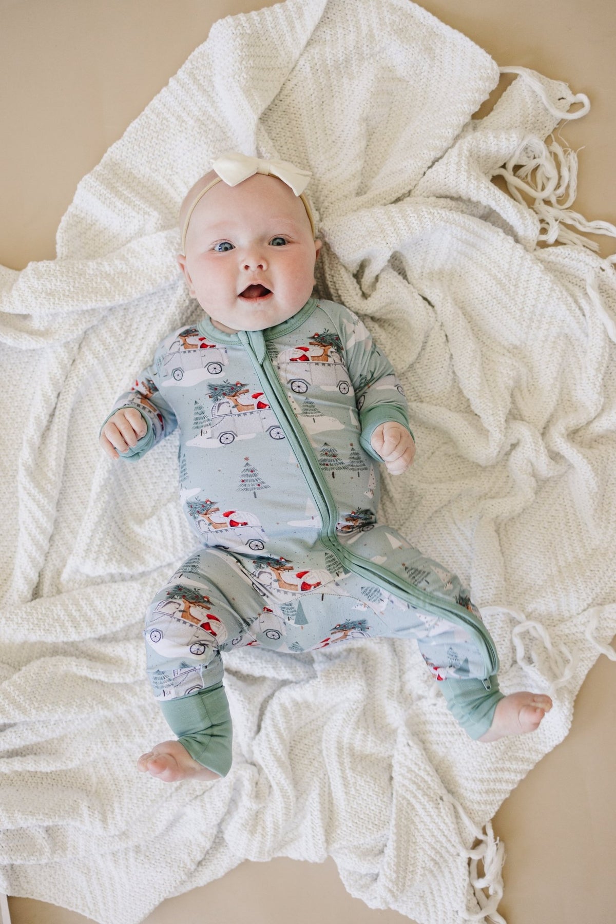 Cruisin' to Christmas Bamboo Zippy Romper - Shop Avnu