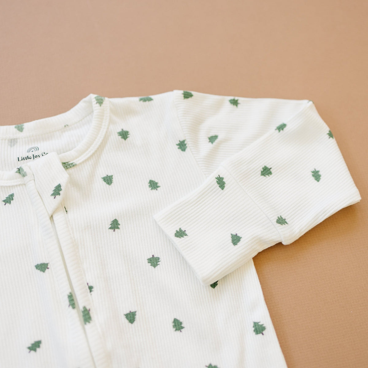 Tiny Trees Ribbed Bamboo Zippy Pajamas - Shop Avnu