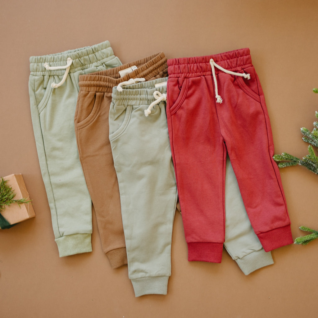 Cotton French Terry Jogger Pants - Shop Avnu