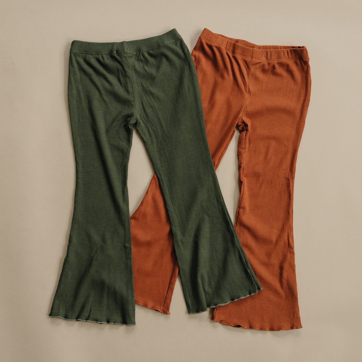 Ribbed Bamboo Flared Leggings - more colors - Shop Avnu