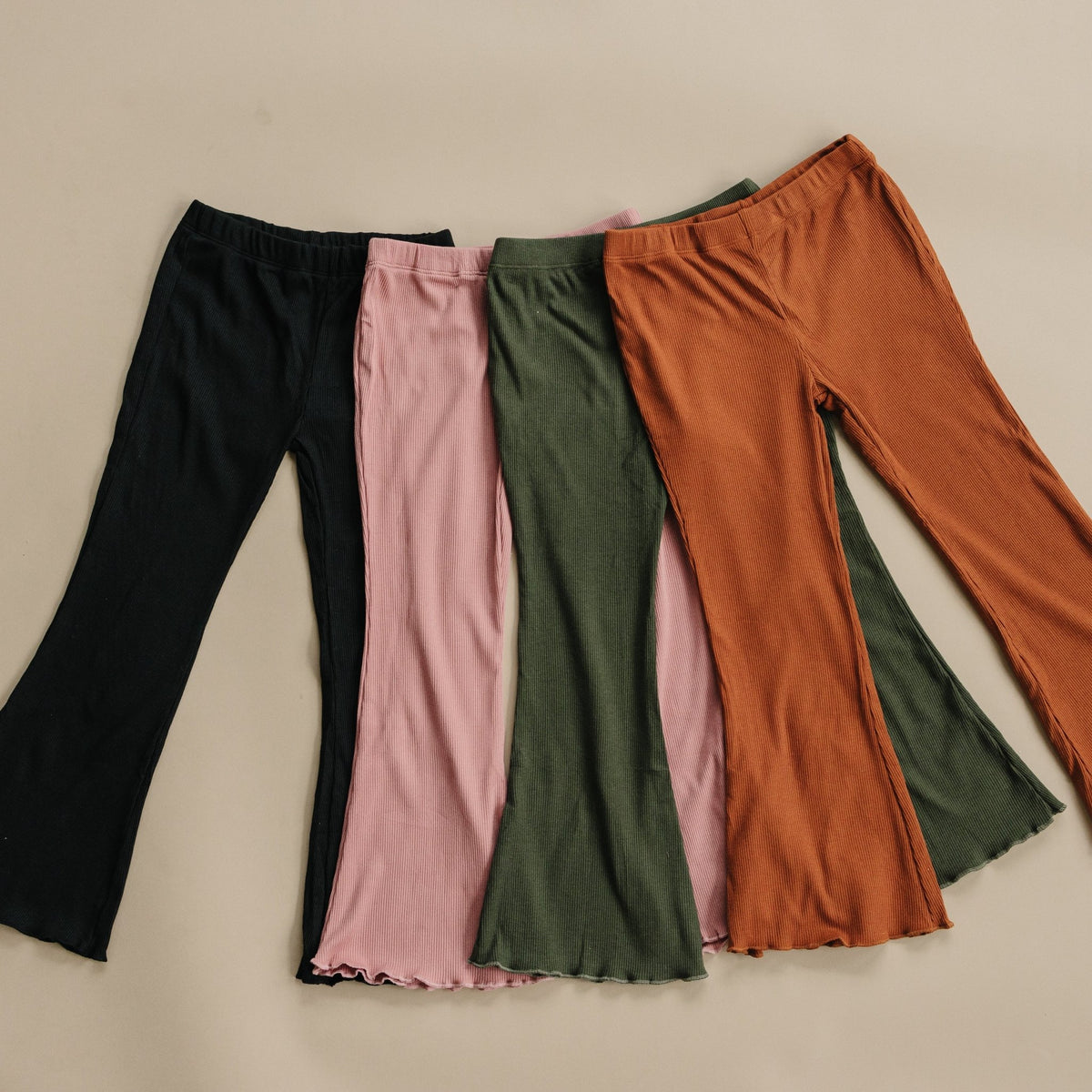 Ribbed Bamboo Flared Leggings - more colors - Shop Avnu