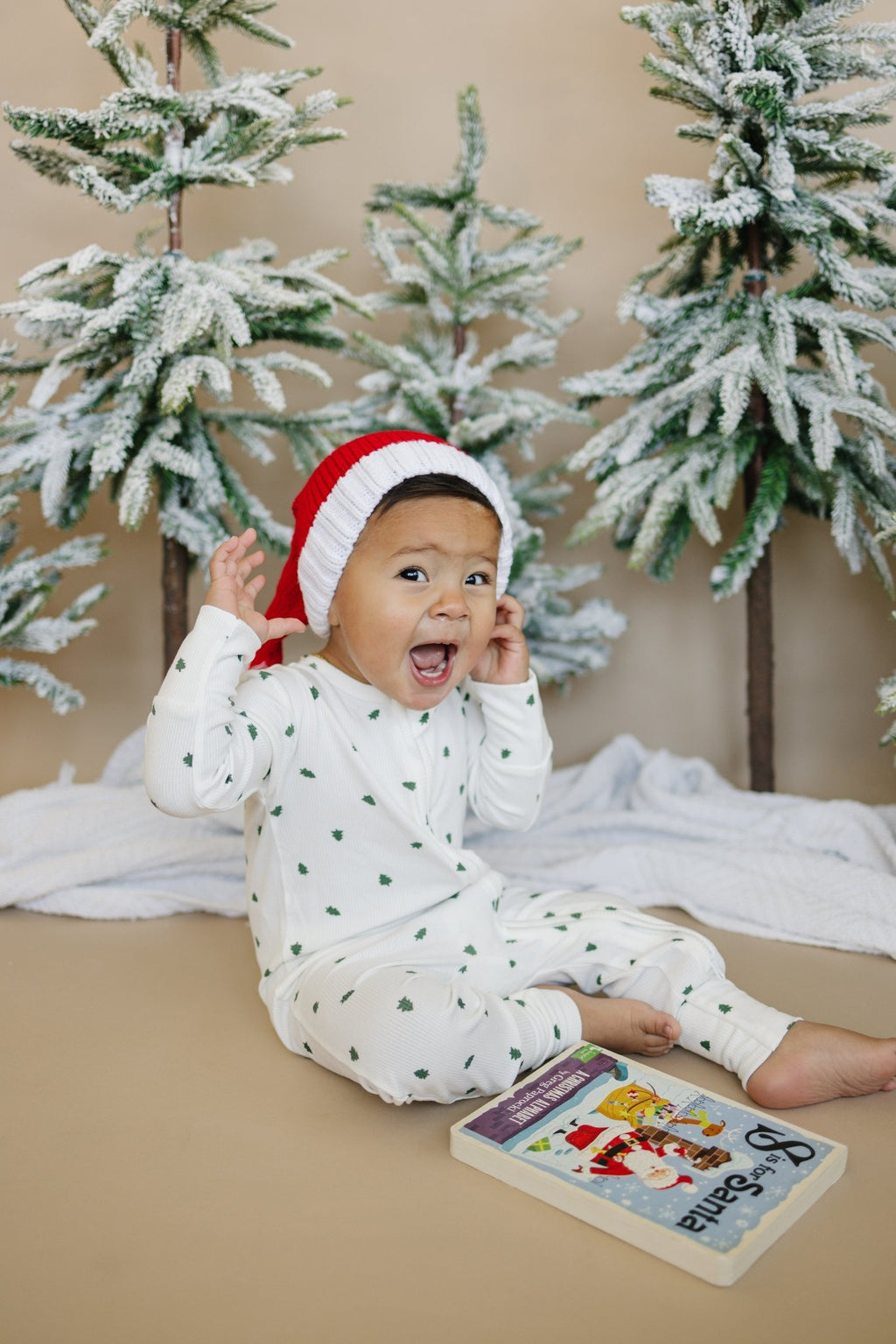 Tiny Trees Ribbed Bamboo Zippy Pajamas - Shop Avnu