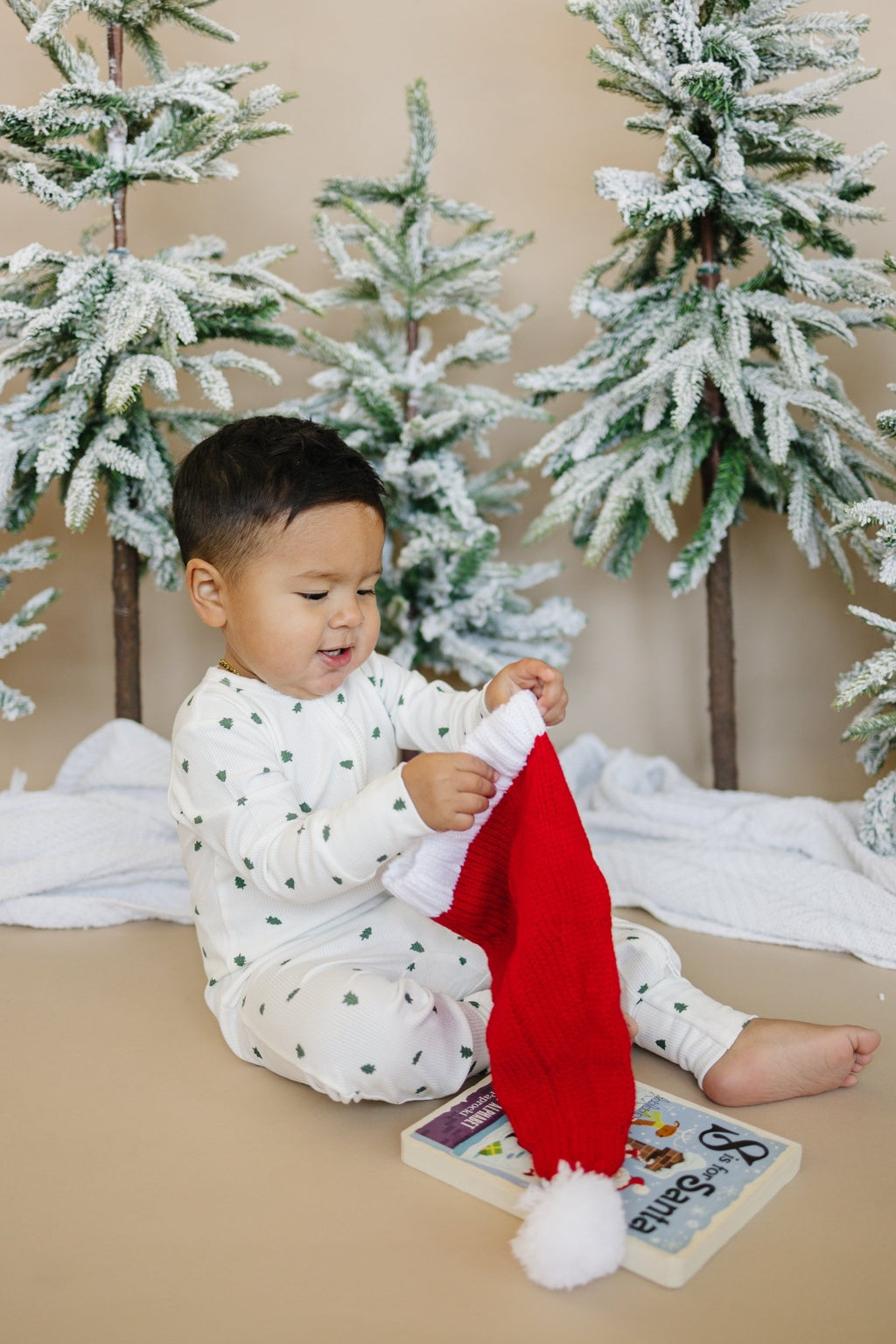 Tiny Trees Ribbed Bamboo Zippy Pajamas - Shop Avnu