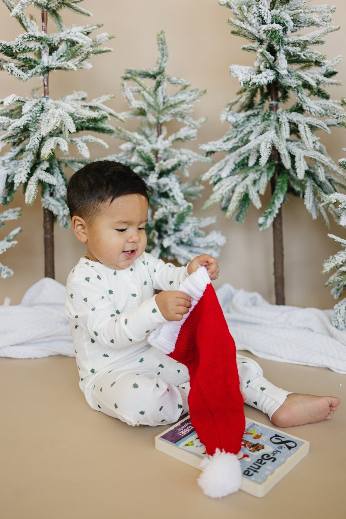 Tiny Trees Ribbed Bamboo Zippy Pajamas - Shop Avnu