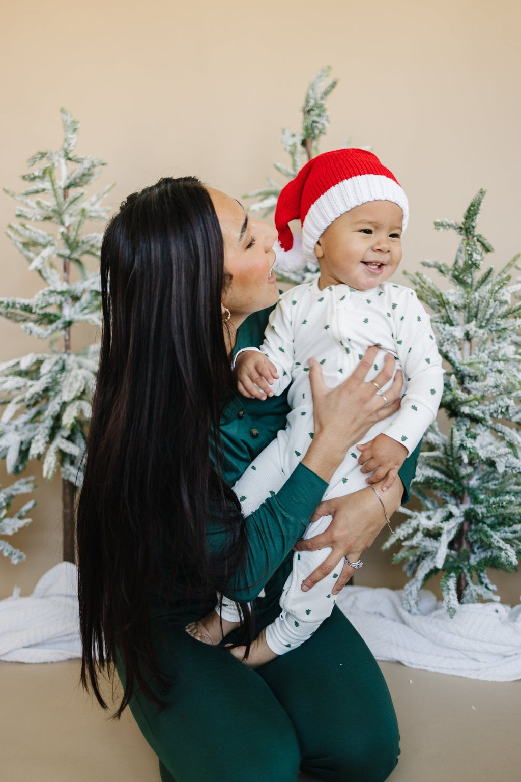 Tiny Trees Ribbed Bamboo Zippy Pajamas - Shop Avnu