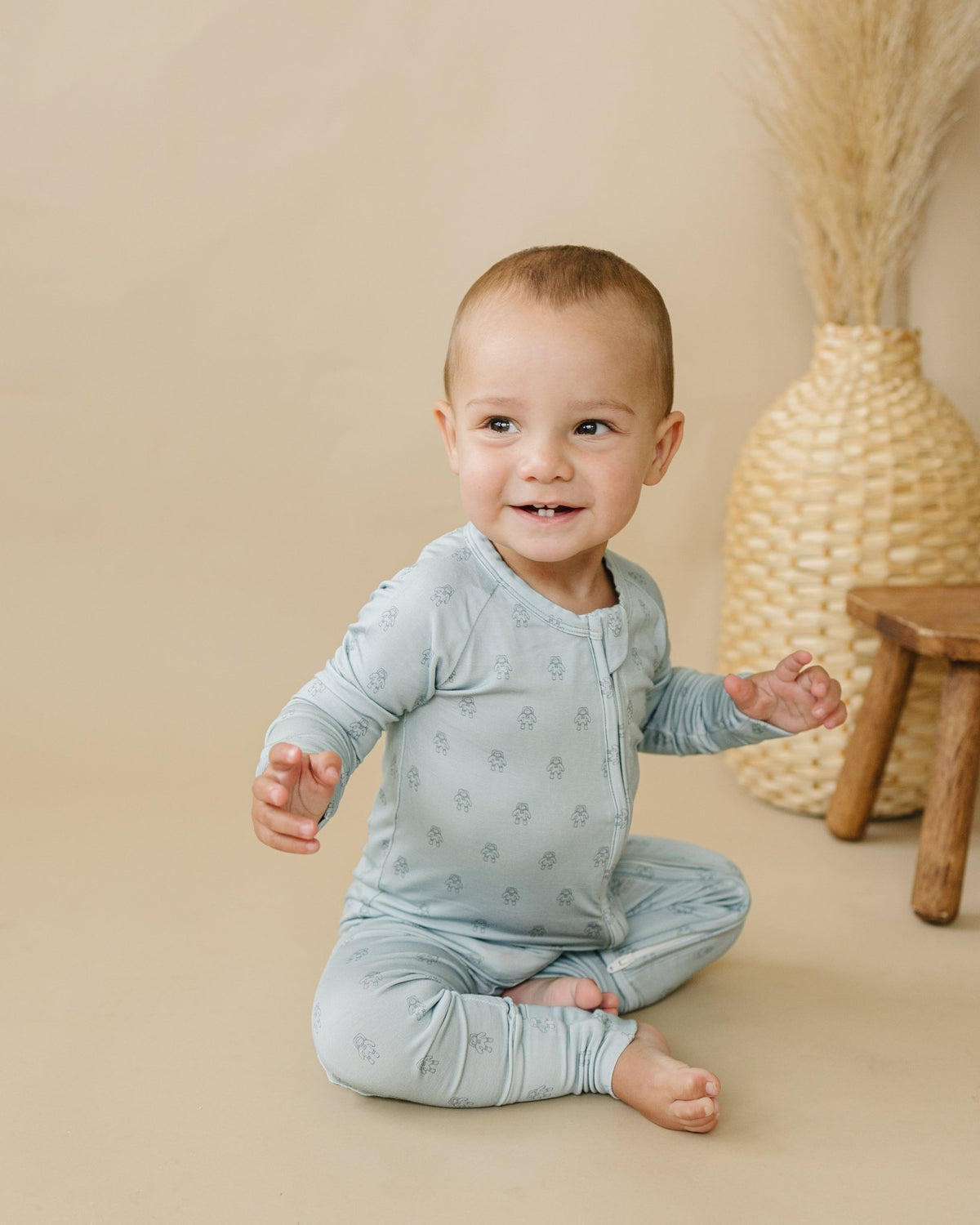 Fly Me to the Moon Bamboo Zippy Pajamas - Shop Avnu