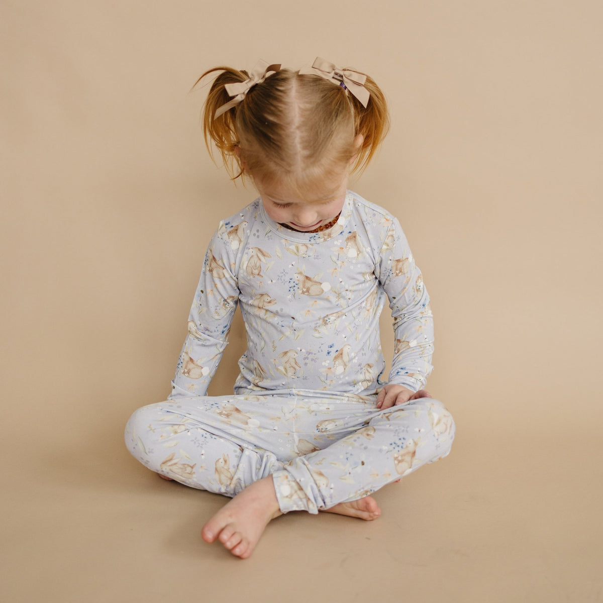 Bunny Blossoms 2pc Bamboo Pajamas - Shop Avnu