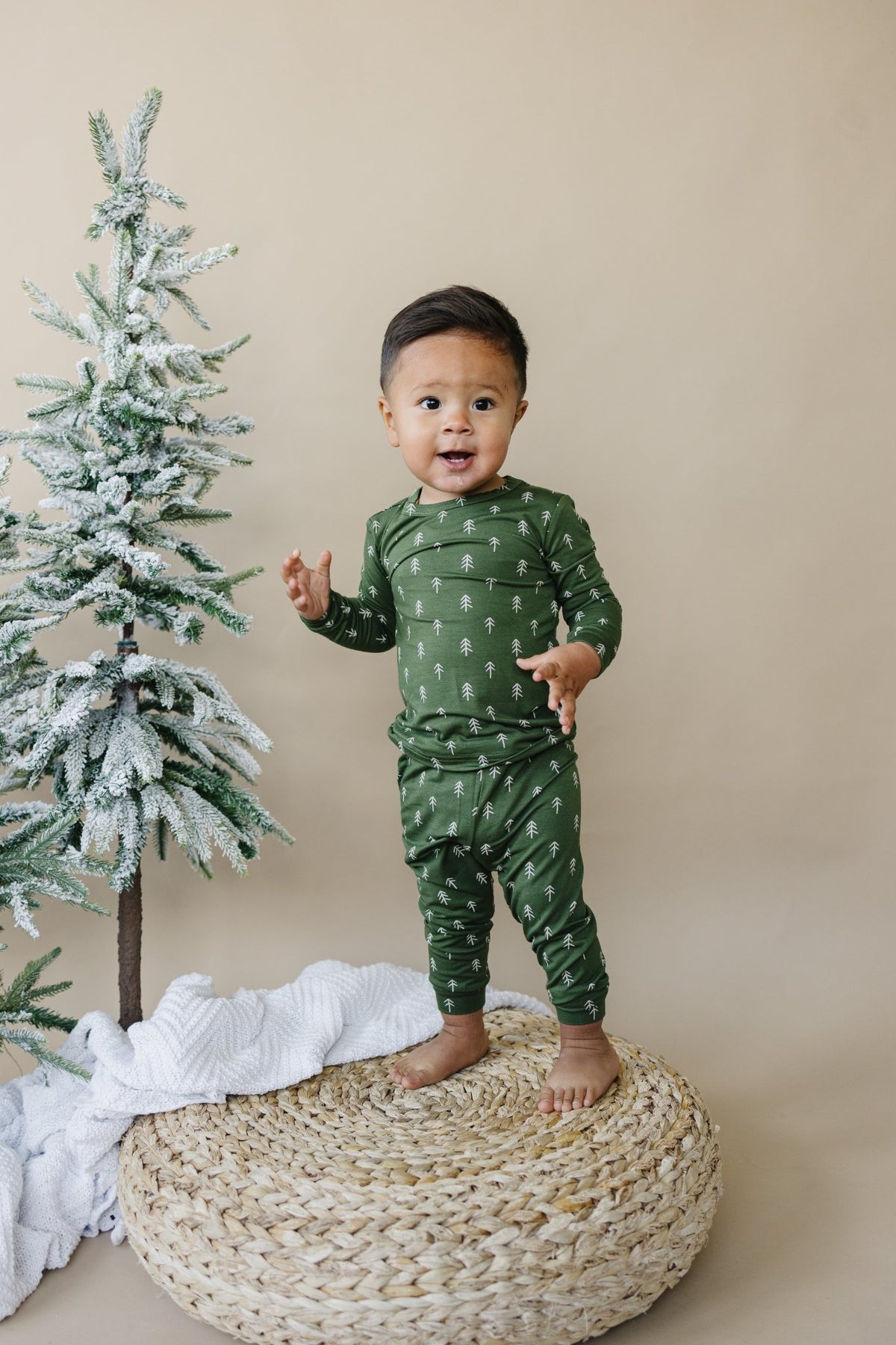 Christmas Tree Bamboo Pajamas - 2pc Set - Shop Avnu