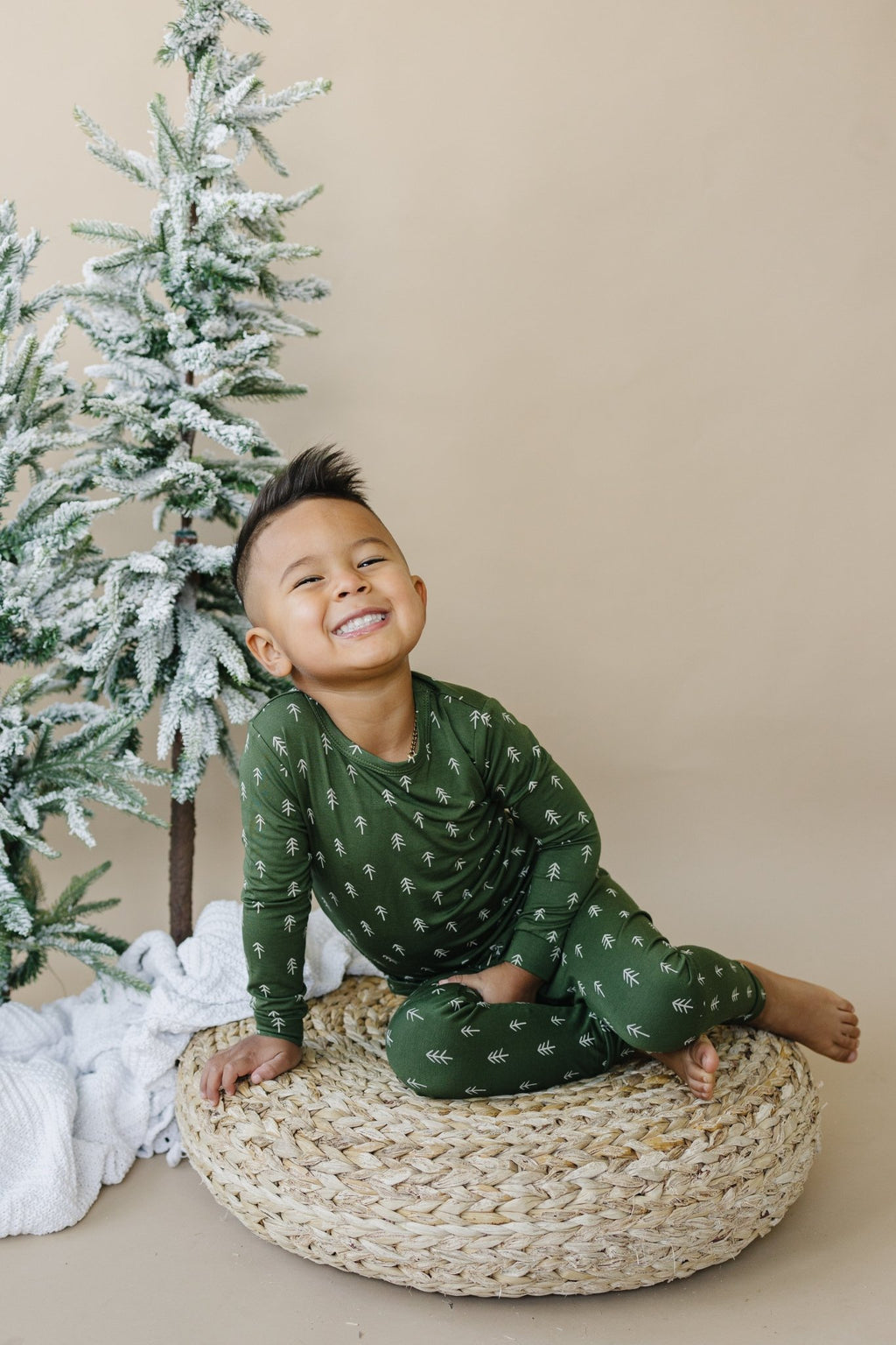 Christmas Tree Bamboo Pajamas - 2pc Set - Shop Avnu