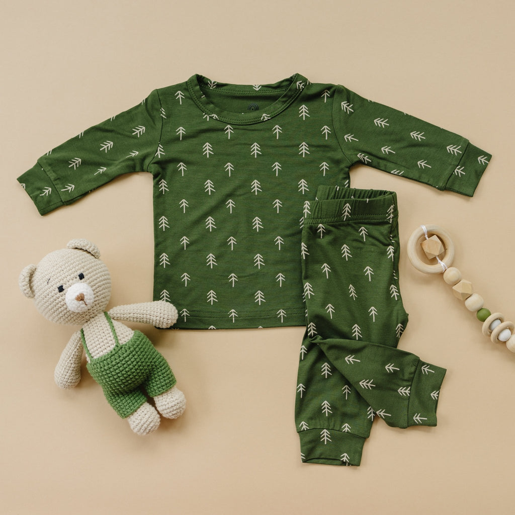 Christmas Tree Bamboo Pajamas - 2pc Set - Shop Avnu