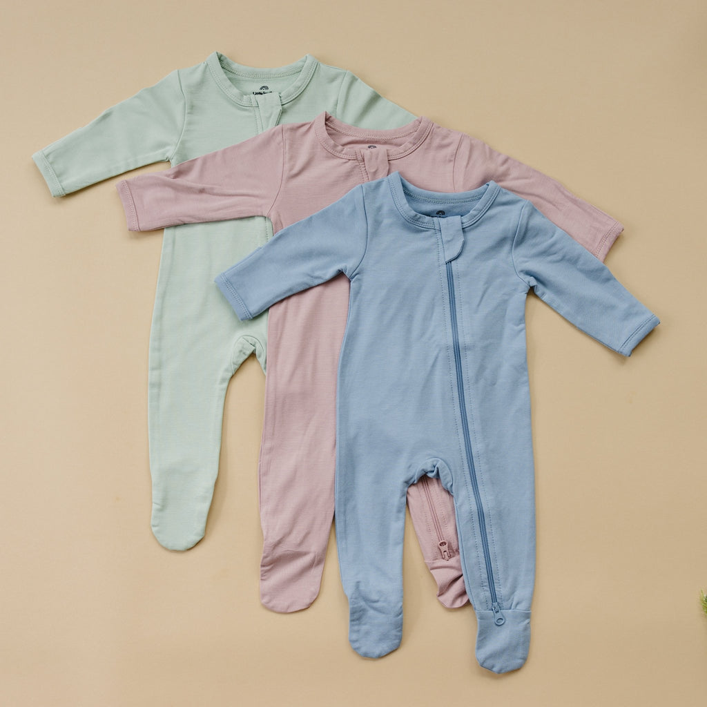 Bamboo Footed Bamboo Zippy Pajamas - Shop Avnu