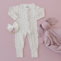 Tiny Tulips Bamboo Zippy Pajamas - Shop Avnu