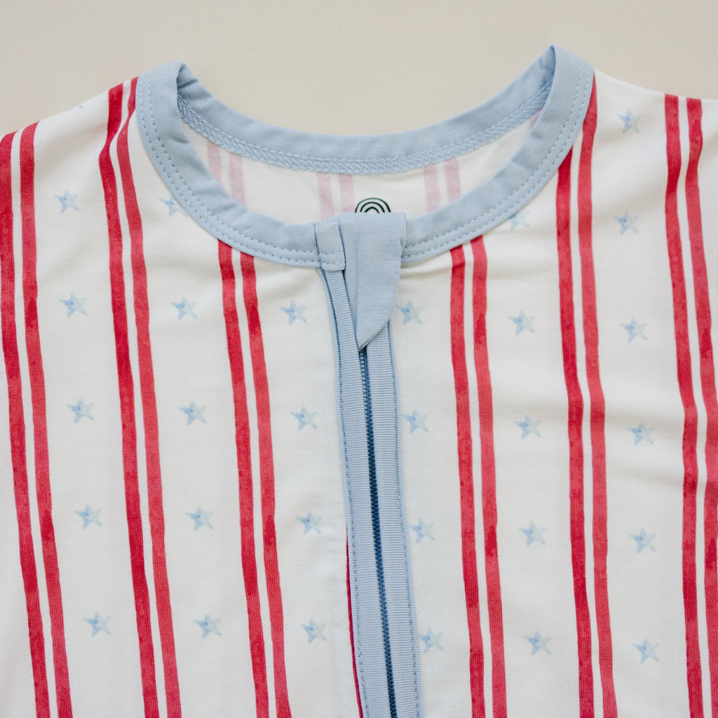 Stars & Stripes Bamboo Shorty Pajamas - Shop Avnu