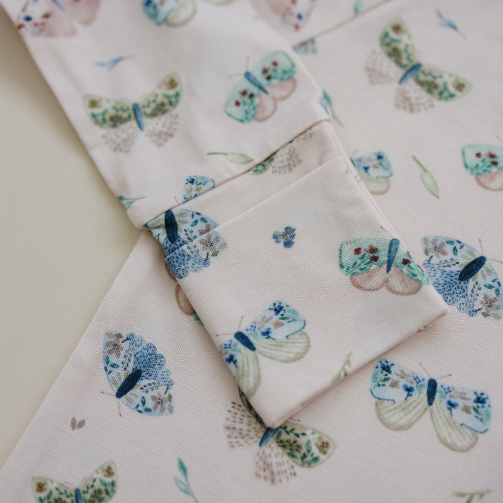 Luna Moths Bamboo Zippy Pajamas - Shop Avnu