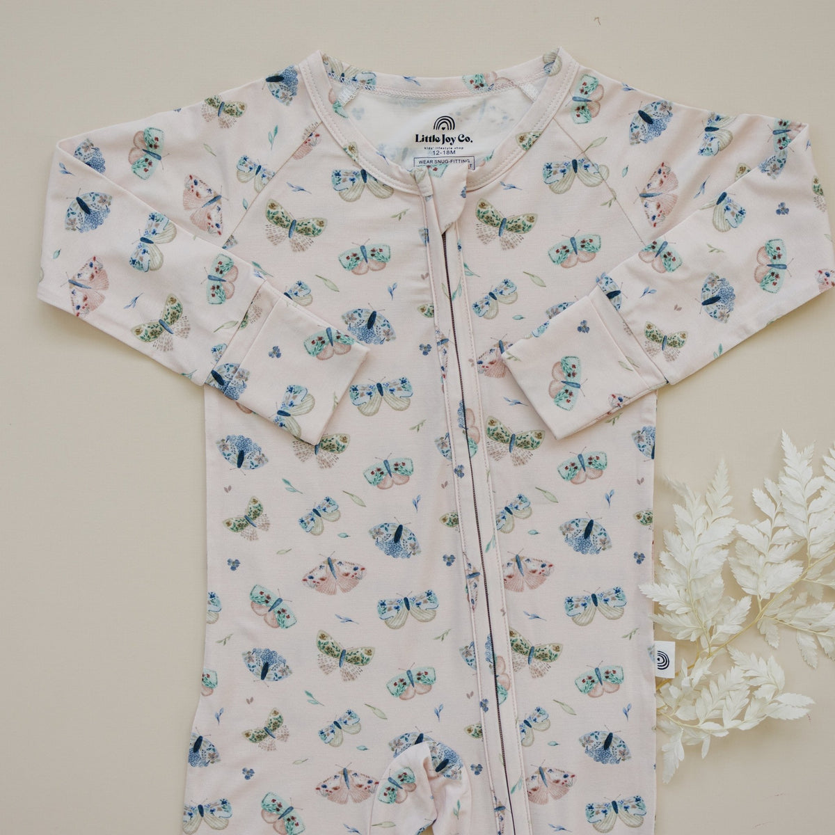 Luna Moths Bamboo Zippy Pajamas - Shop Avnu