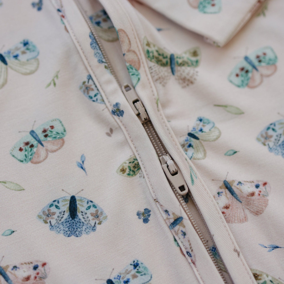Luna Moths Bamboo Zippy Pajamas - Shop Avnu