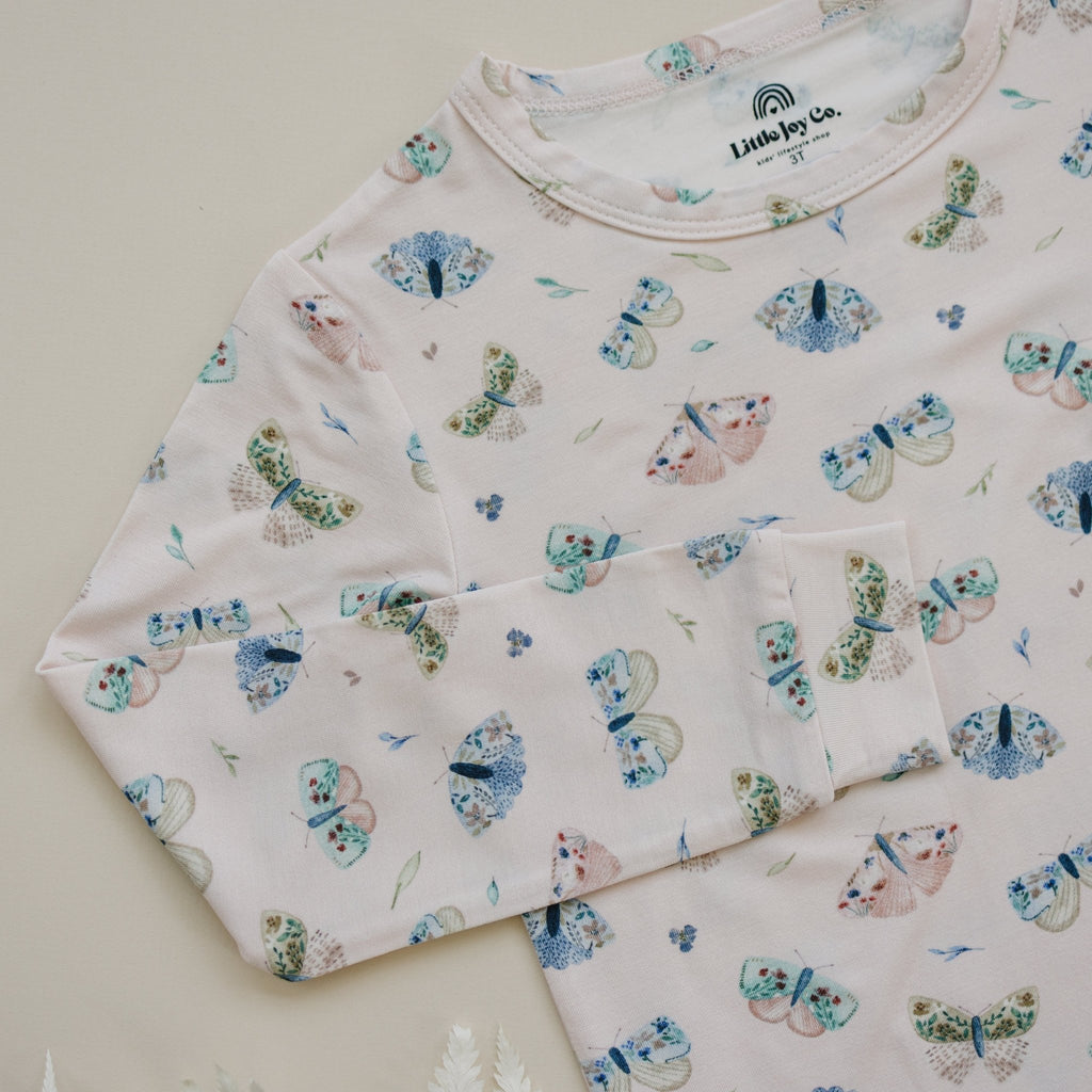 Luna Moths 2pc Bamboo Pajamas - Shop Avnu